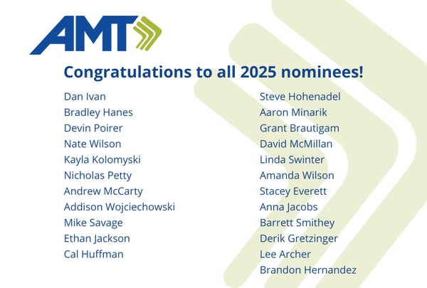 2025 AMT RISE Core Values nominees