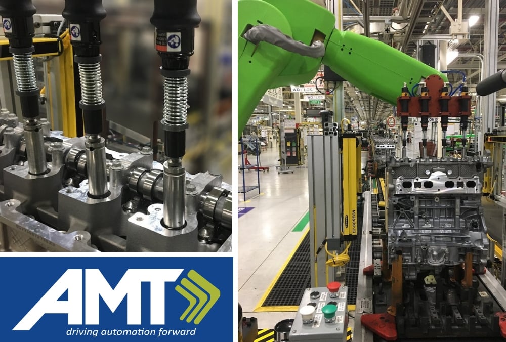 Images of collaborative robot from AMT Control Engineering article featuring VP Rick Vandan Boom