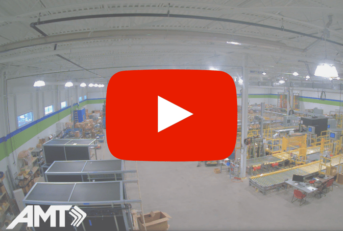 AMT time lapse video of a large line build in the company's expanded production facilities