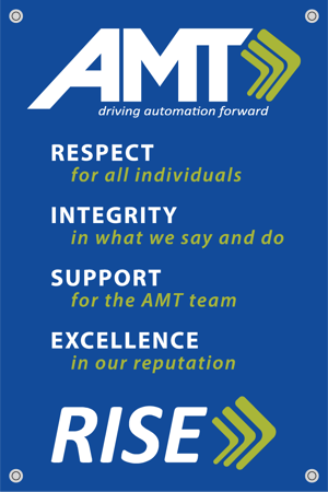 AMT RISE Core Values poster