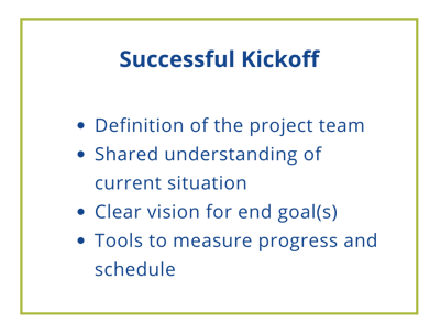 AMT Kelly Chalmers successful kickoff automation project